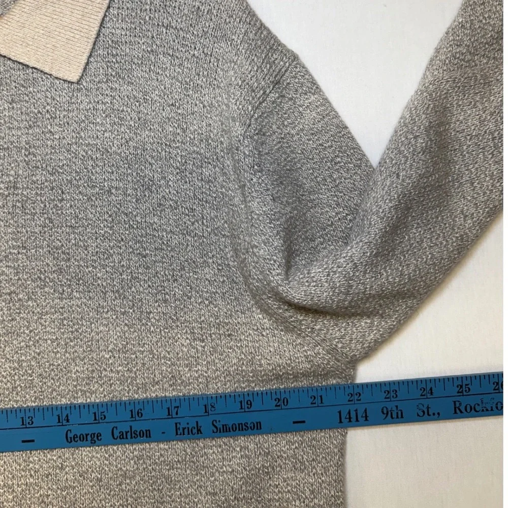 Rodd & Gunn Mens XL‎ Italian Yarn Cotton Wool Polo Sweater Grey EP1065 SMOKM
